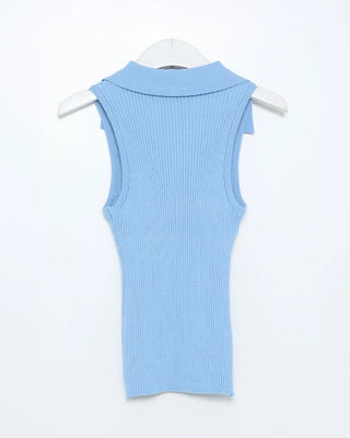 Color Button Sleeveless