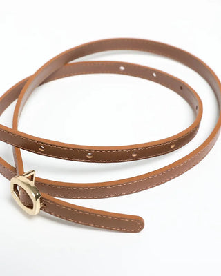 Oval buckle belt
