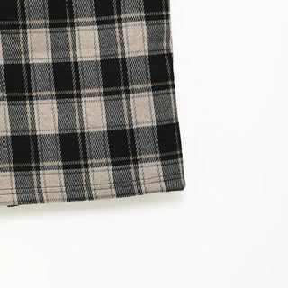 Checkered long skirt