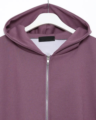 Cropped zip hoodie with pockets
