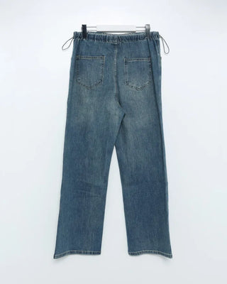 Wide-fit denim pants