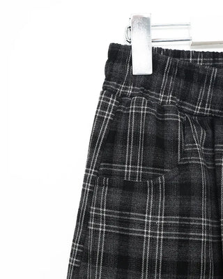 Big check wide pants