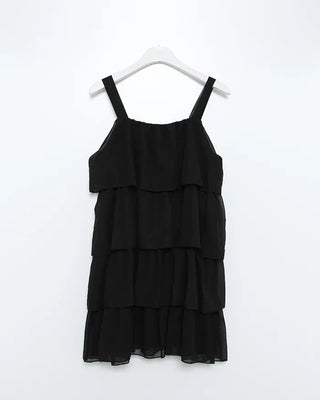 Can-can frill mini dress