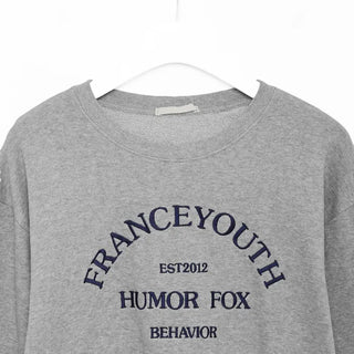 Lettering Cropped Sweatshirt