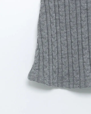 Knit lace midi skirt