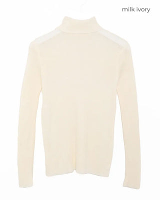 Colored turtleneck knit