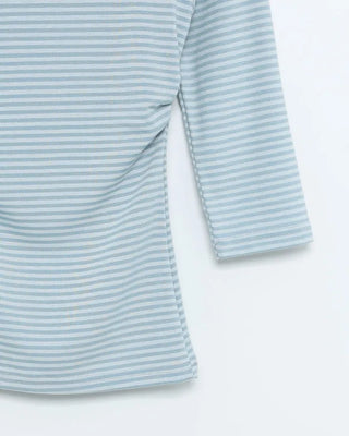 Boat neck striped T-shirt