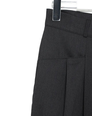 Center seam pleated slacks