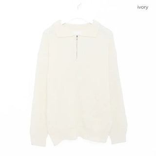 (Unisex) Color Half-Zip Knit