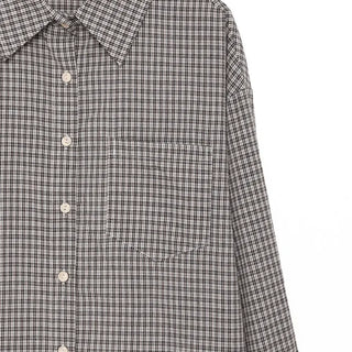 Checked collar shirt