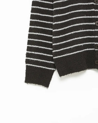 Striped Round Cardigan