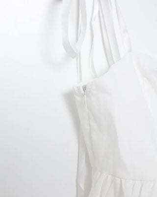 Cotton ribbon strap camisole