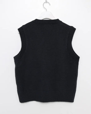 Argyle knit vest