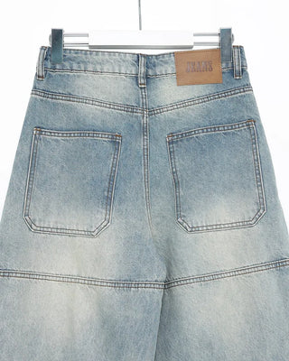 (Unisex) York Side Tuck Balloon Jeans