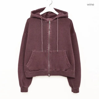 Pigmented Double Zip Hoodie