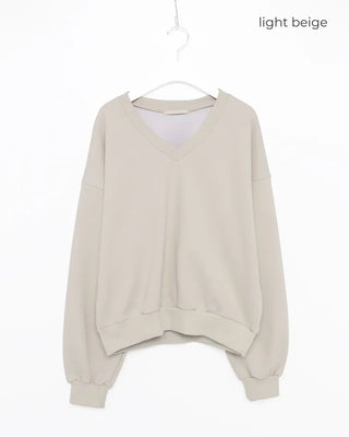 V-neck sweatshirt