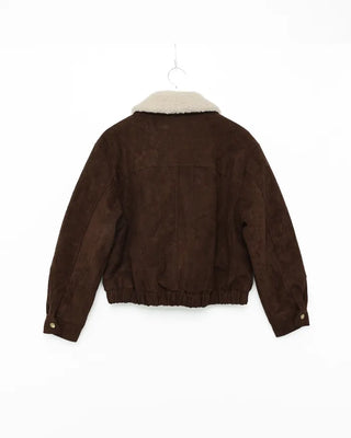 Fur Collar Point Blouson Jacket