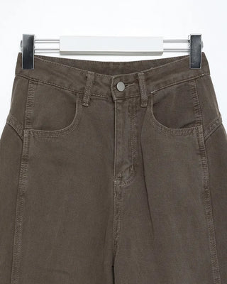 Wide-leg collar pants