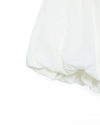 Wide-waisted elastic balloon shorts