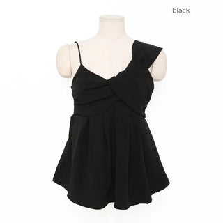 Asymmetrical Twist Bustier Blouse
