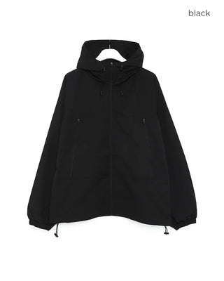 Oversized hooded windbreaker