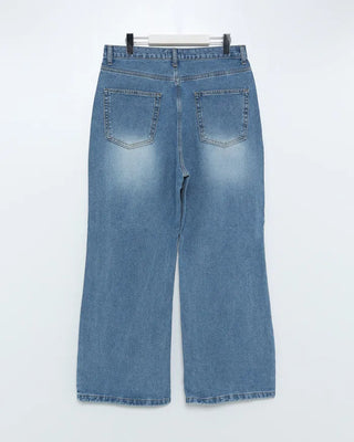 (Unisex) Flare Fit Denim Pants