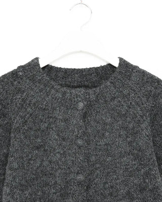 Soft raglan sleeve round neck cardigan