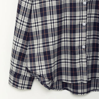 Oversized check shirt