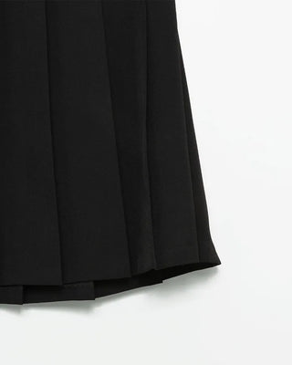 Pleated midi skirt