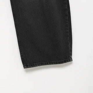 Vintage Wash Wide Denim Pants