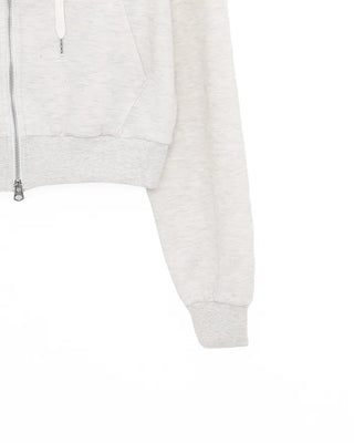 Lightweight cropped hoodie