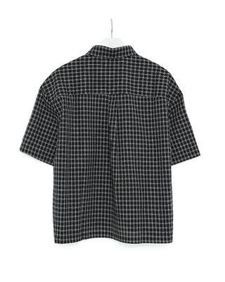 (Unisex) Checkered Short-Sleeve Shirt
