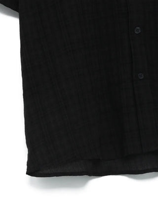 Checked short-sleeved shirt