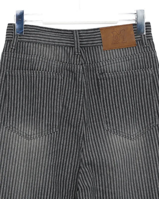 Striped cotton wide-leg pants