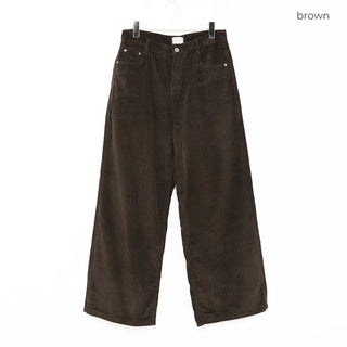 Corduroy wide-leg pants