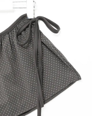 Pindot Flared Layered Skirt