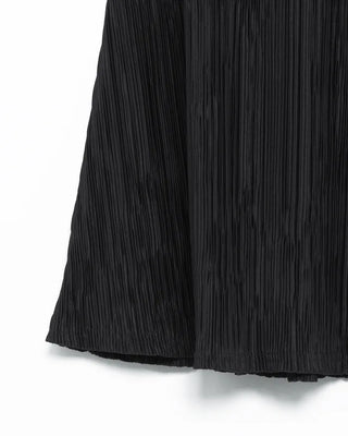 Matte color pleated skirt