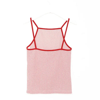Checked halter neck sleeveless dress