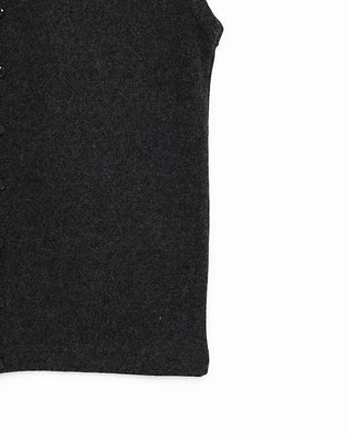 Front button knit vest