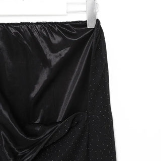 Polka dot chiffon skirt