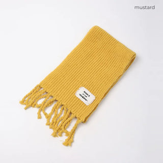 Rib Twist Tassel Point Scarf