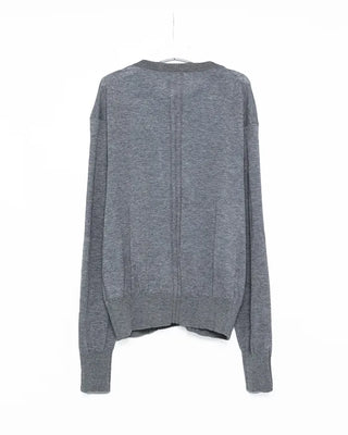 Round basic cardigan