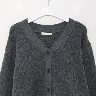 A-line knit cardigan