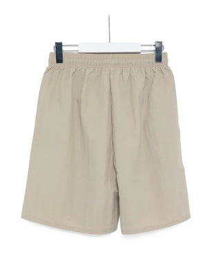 Nylon shorts with string waistband