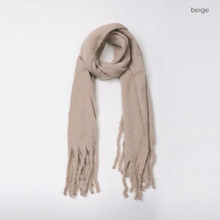 Plain Long Hairy Scarf