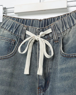 Vintage Washed Denim Pants