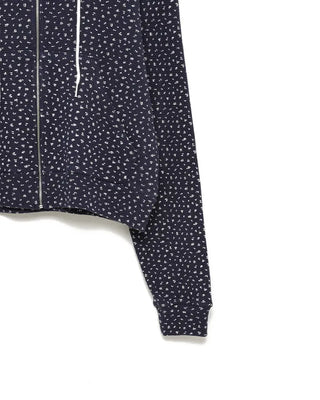 Flower Zip Hoodie