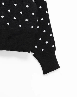Polka Dot Round Cardigan
