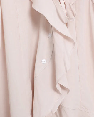 Ruffle Ribbon Vest Blouse