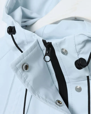 Hooded windbreaker jacket